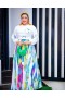 Colorful Belted Long Dress SW-5454